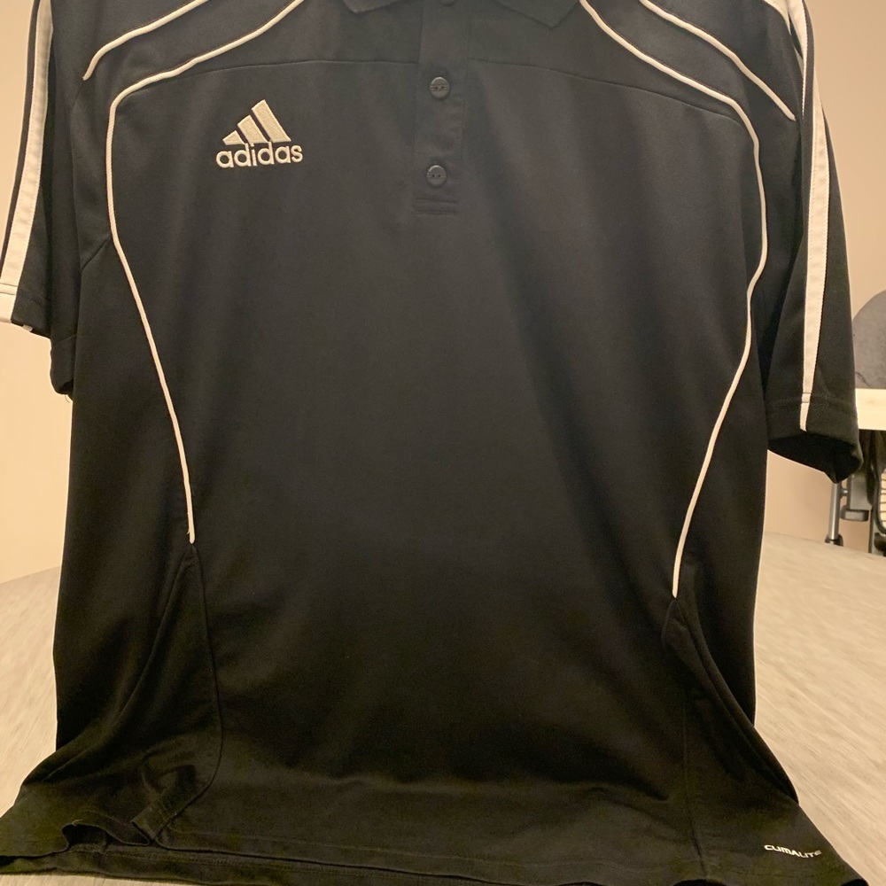 (2) Adidas ClimaLite Polos - Both XL